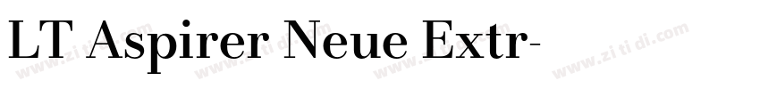 LT Aspirer Neue Extr字体转换